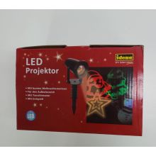 Idena LED Projektor mit bunten Weihnachtsmotiven