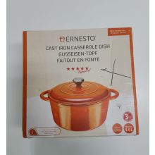 ERNESTO® Gusseisentopf, Ø 25 cm (Orange)
