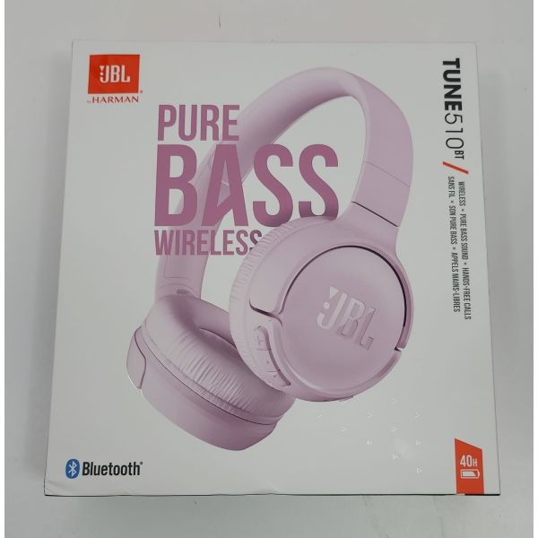 JBL Tune 510BT – Bluetooth Over-Ear Kopfhörer in Rosa– Faltbare