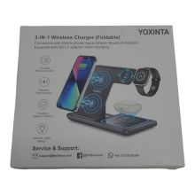 YOXINTA 3-in-1 Wireless Charger Ladestation Schwarz