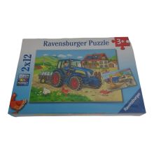 Ravensburger Baustelle und Bauernhof Puzzle 2 x 12 Teile