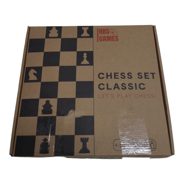 HBS Games Klassisches Schachspiel aus Holz