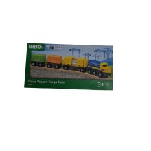 BRIO Spielfahrzeug Güterzug mit drei Waggons