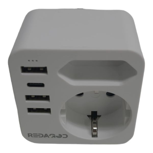 HANYEAL Reiseadapter mit 4 USB-Eingängen