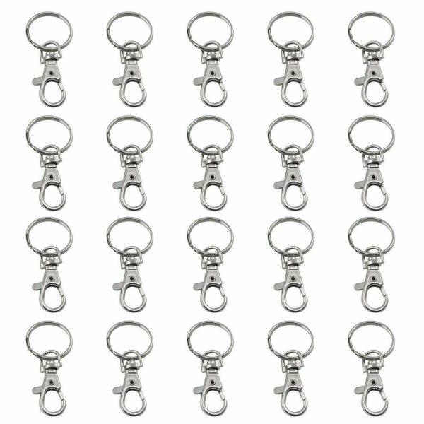 Trixes 20 kleine abnehmbare Drehverschlüsse für Schlüsselringe