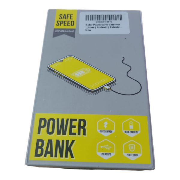 SAFE SPEED SOLAR POWERBANK 26800MAH