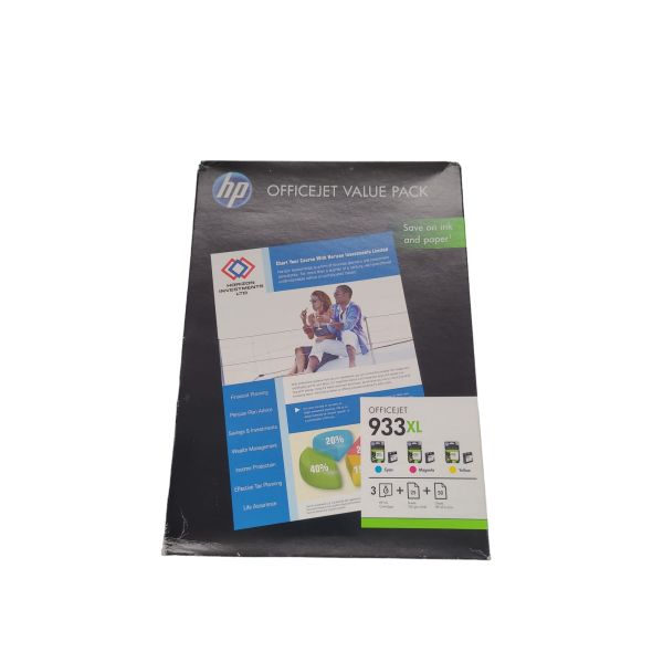 HP CR711AE 933XL Tintenpatrone MultiPack C,M,Y + Papier 75 Blatt