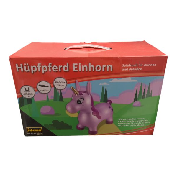 Idena Hüpftier Einhorn lila