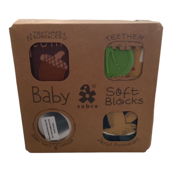 Sebra Baby Softblocks Aktivitätsblöcke „Nightfall“ 4er Set