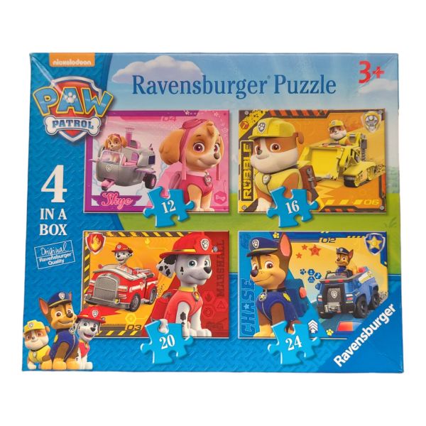 Ravensburger Puzzle Paw Patrol 4in1, 12/16/20/24 Stück