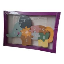 Holztierpuzzle 10 Teile Elefant 