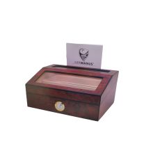 GERMANUS Humidor 224 mit Kristall Befeuchter und Hygrometer