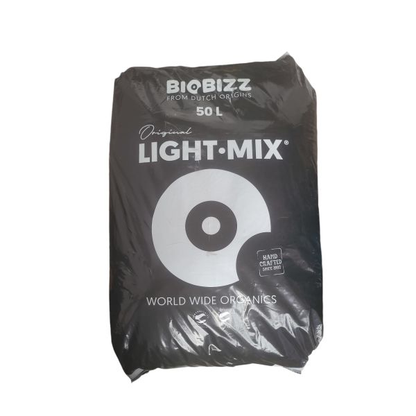 BioBizz Light-Mix 50L - leicht vorgedüngte Pflanzenerde mit Perlite Grow Erde