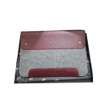 MegaGear MacBook-Tasche aus echtem Leder und Fleece,...