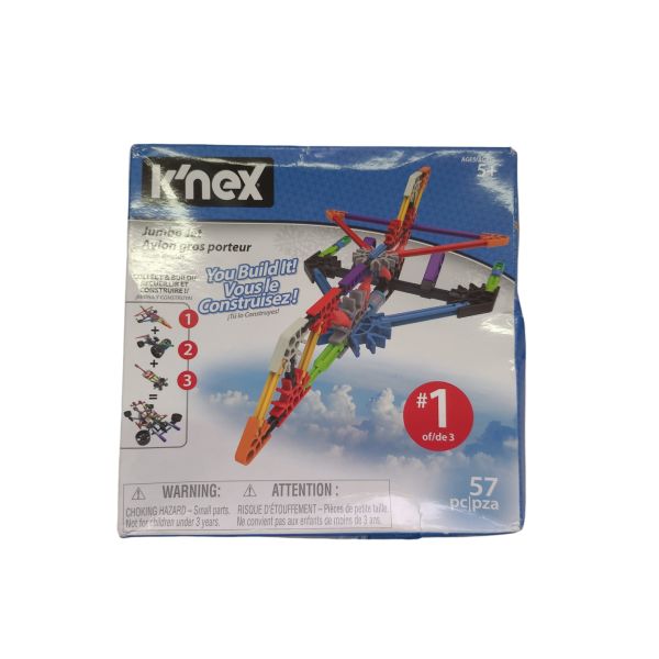 Neu K Nex Jumbo Jet Bau Intro Fahrzeug Set 57 Teile Kinder Kreativ Spaß 5+ Jahre