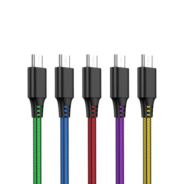 SCHITEC Micro USB Kabel, 5Pack 2M Micro USB Schnellladekabel Daten Sync Handy Ladekabel für Android, Samsung Galaxy S6 und S7 Nexus HTC LG Kindle Power Bank und mehr