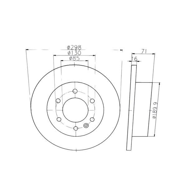 TEXTAR 93143303 Bremsscheiben 2 Stück hinten für MERCEDES-BENZ VW