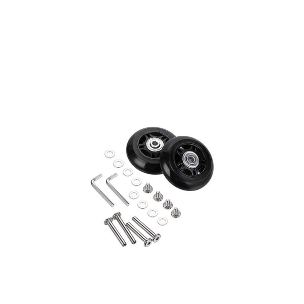 Generic Ersatz Rollen für Koffer Gummi Rollen Räder Ersatz Wheels Rad für Trolley Samsonite Hartschalenkoffer Rollen mit 2paar 6mm kugellager Ersatzteile Reparatur Set