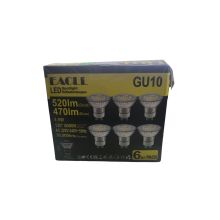 6er-Pack GU10 LED Kaltweiss 4.9W Ersetzt 60W Halogen...