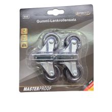 MASTERPROOF PROFESSIONAL Gummi-Lenkrollensatz 4 tlg. 30 mm