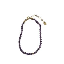 Bergerlin Amethyst Naturstein Perlen Armband M/L