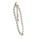 White Pearl Braided Waistband Female Dress Shirt Decoration Waist Chain Gothic Elegant Pearl Pendant Belt for Women