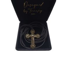 Franky Amsterdam The Kourtney cross pendant vergoldetes...