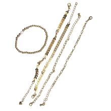 damen armband Gold bracelet for woman- 5 pieces Gold plated