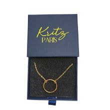 Kritz Damen Halskette Kreis Unendlich Gold - Schmuck...