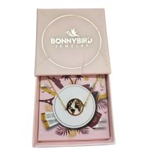 BONNYBIRD Weltkugel Armband aus Premium Edelstahl...