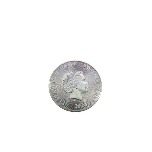 Münze Elizabeth II - Baum des Lebens Two Dollar 999 Silber 2021