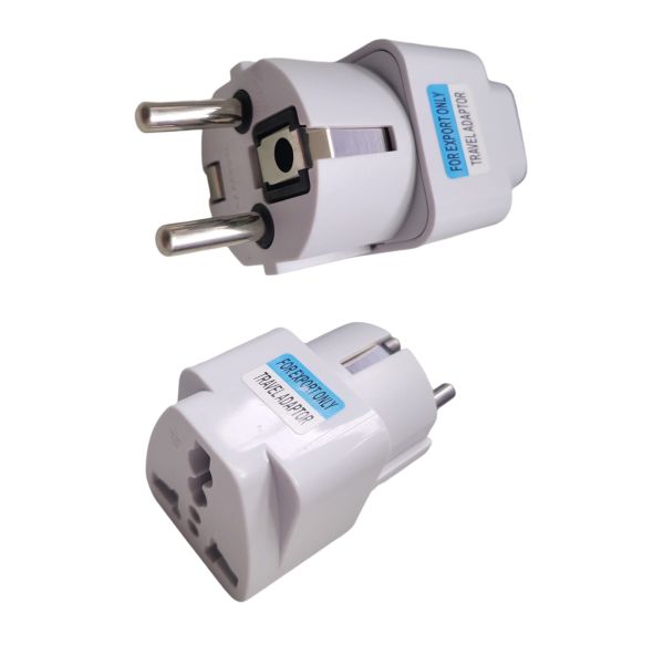 Powice Universal Adapter, 10A/250V 500W Travel Adapter,Adapter UK auf EU, EU Stecker Adapter, Internationaler Stecker Adapter für Großbritannien, die USA, China und mehr