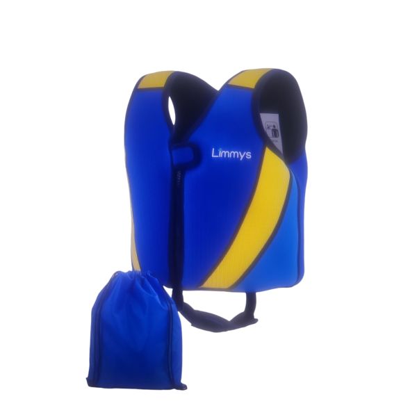 Limmys Premium Schwimmweste Kinder - Schwimmhilfe für Kinder und Kleinkinder – Moderne Kinder Schwimmweste Baby, für Jungen und Mädchen - Mit Kordelzug-Tasche