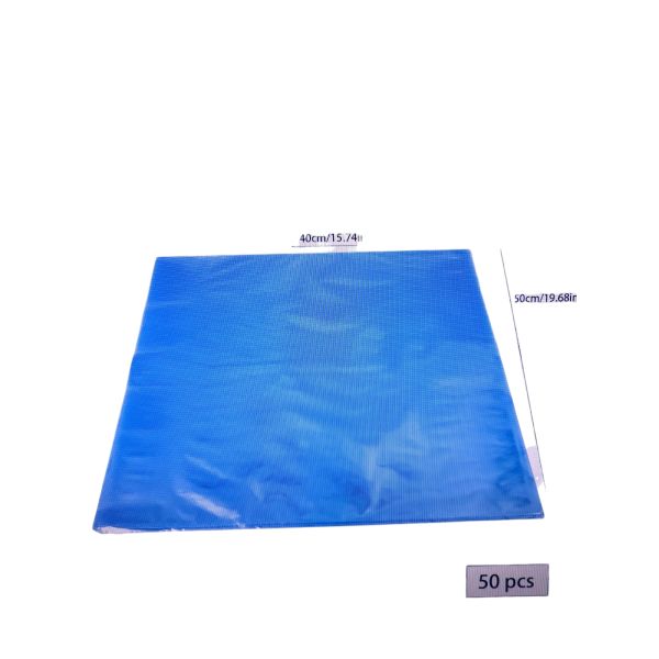 50 Stück Gross Schrumpfbeutel, 40 x 50 cm Schrumpffolie Taschen, Schrumpfbeutel Heißsiegel Transparent, PVC Schrumpfen Beutel Folie