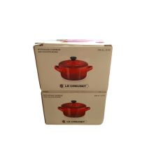 LE CREUSET Mini-Cocotte 2er-Set 10cm Kirschrot