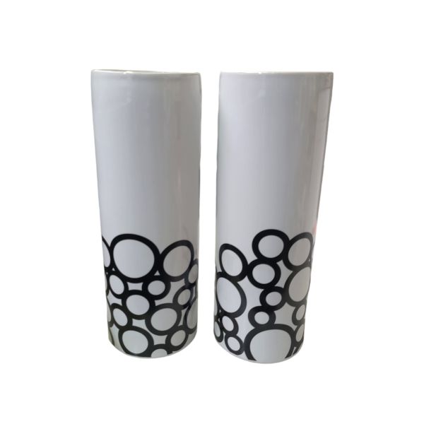 2x BoConcept Vase 8x8x26cm weiß