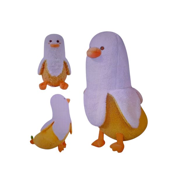 50cm Cute Banana Duck Plush Toy, Banane Ente Stofftier, Bananen Plüschtier, Bananen Enten Plüschtier, Bananen-Stofftier, Plüschtier Banane Ente Stofftier, Geschenk für Kinder Mädchen Jungen