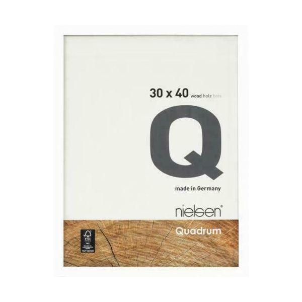 Nielsen Holz-Wechselrahmen Quadrum 30,0 cmx40,0 cm weiß