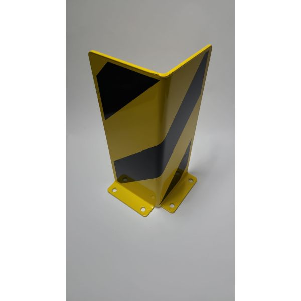 Anfahrschutzprofil L, zum Aufdübeln, gelb/schwarz, Höhe 40 cm