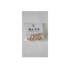 NA-KD dreischichtige Ohrringe, gold