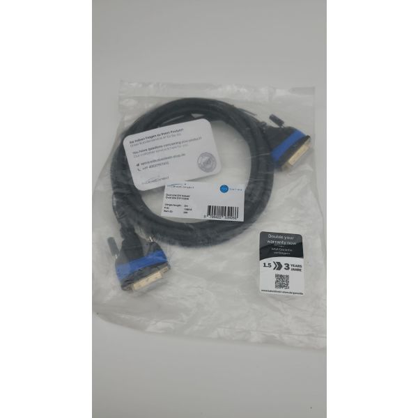 KabelDirekt - Dual Link DVI, 24+1 Kabel - 2m - (DVI-D, Full HD 1080p 3D) - TOP S